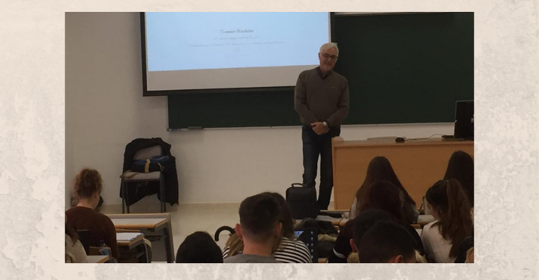 Visita y conferencias del Doctor Domenico Maddaloni, Profesor e Investigador de la Universidad de Salerno (Italia)